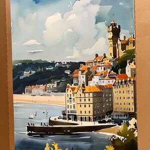 Coastal Town Art Print